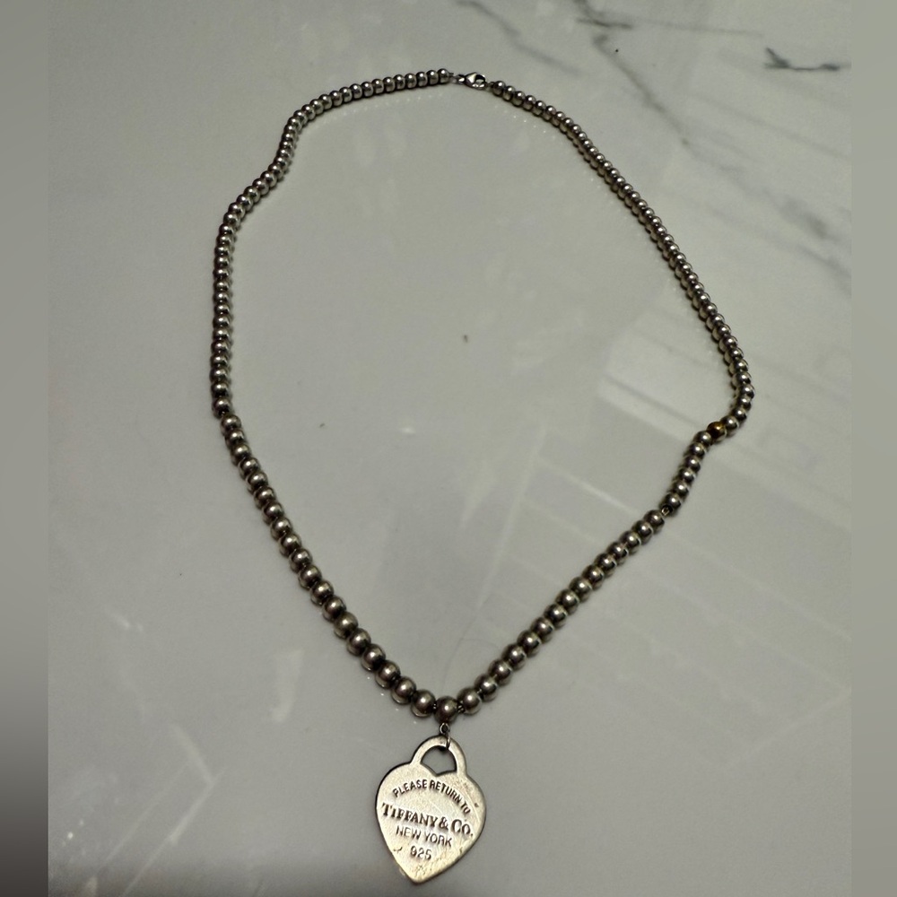 Return to Tiffany heart pendent sterling silver necklace